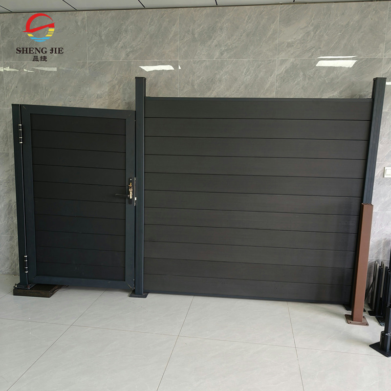 Modern Heavy Duty Privacy Aluminum Gate