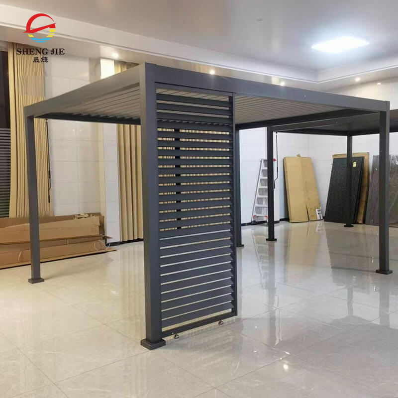 Heavy Duty Aluminum Louver Pergola For Outdoor Landscape
